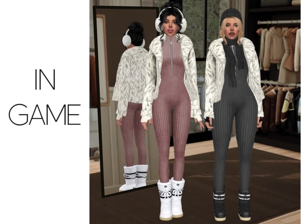 Галерея мода Комбинезон с шубой Stella Fur Coat & Jumpsuit #1